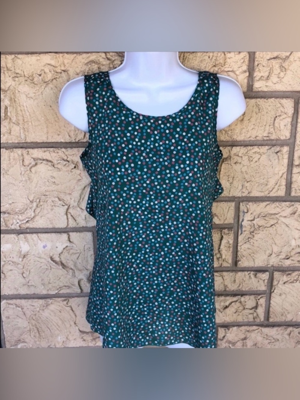 Tank top polka dot Flow Cute Blouse Top Moa Moa